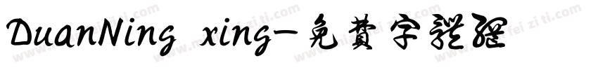 DuanNing xing字体转换